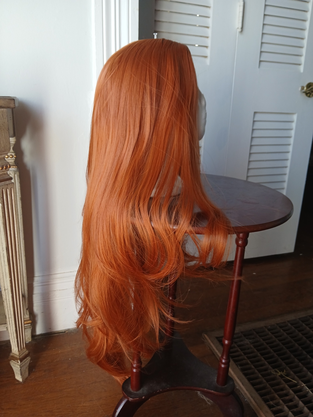 Over 36" Natural Red Long Wavy Wig So Silky Adjustable Cap BE A GINGER! - Picture 5 of 8